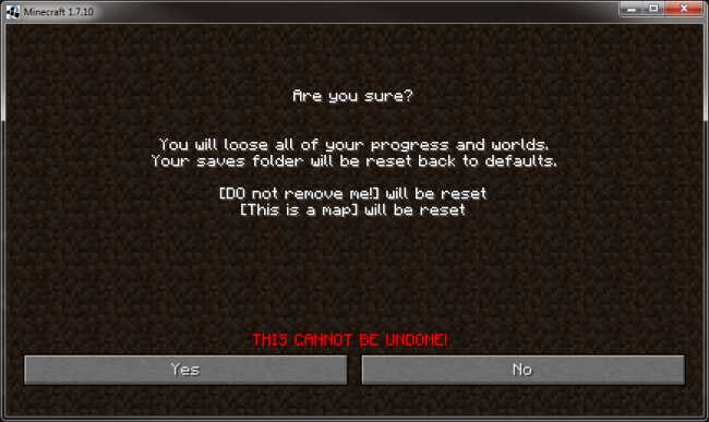 HarcoreMapReset Mod