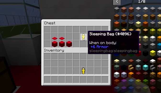 Sleeping Bag Mod 1 14 13 2 12 11 10 9 4 Sleeping Bag Mod 2