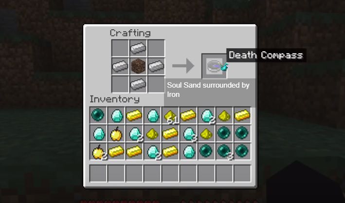Death Compass Mod 1.14.4/1.13.2/1.12.2/1.11.2/1.10.2/1.9.4 Download