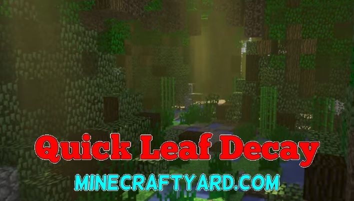 Quick Leaf Decay Mod (1.20.5 - 1.19.4 - 1.18.2 - 1.17.1) Minecraft