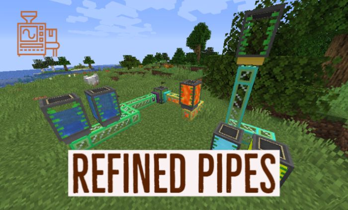 Refined Pipes (1.20.5 - 1.19.4 - 1.18.2) Mod for Improved Pipes