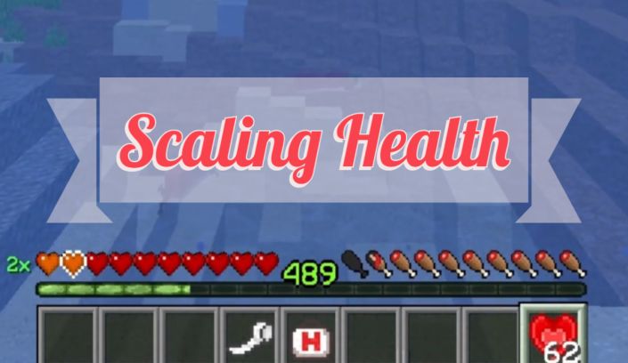 Scaling Health Mod (1.20.5 - 1.19.4 - 1.18.2 - 1.17.1) Minecraft