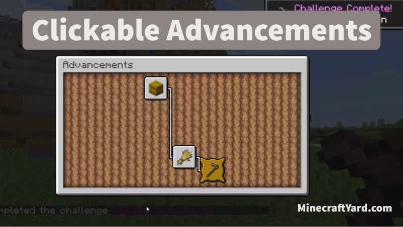 Clickable Advancements Mod (1.20.5 - 1.19.4) Upgrade Tracker